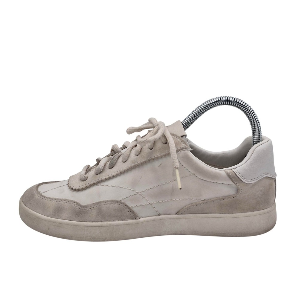 Steve Madden Braxton Shoes Womens Size 7.5 White Leather Sneakers BRAX04S1